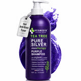 Tea Tree Purple Shampoo – Anti-Brass Toner for Color-Treated Hair, 16 oz – main product image