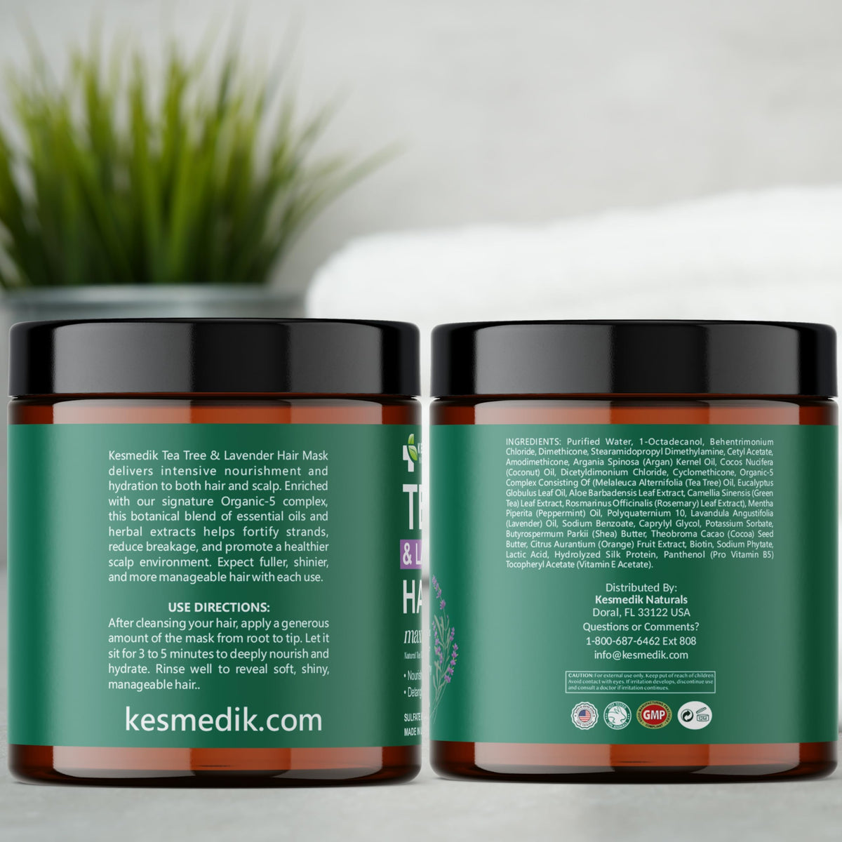 Tea Tree & Lavender Hair Mask & Scalp Treatment – Deep Conditioner for Dry, Damaged Hair, 8 fl oz – Amazon gallery 8