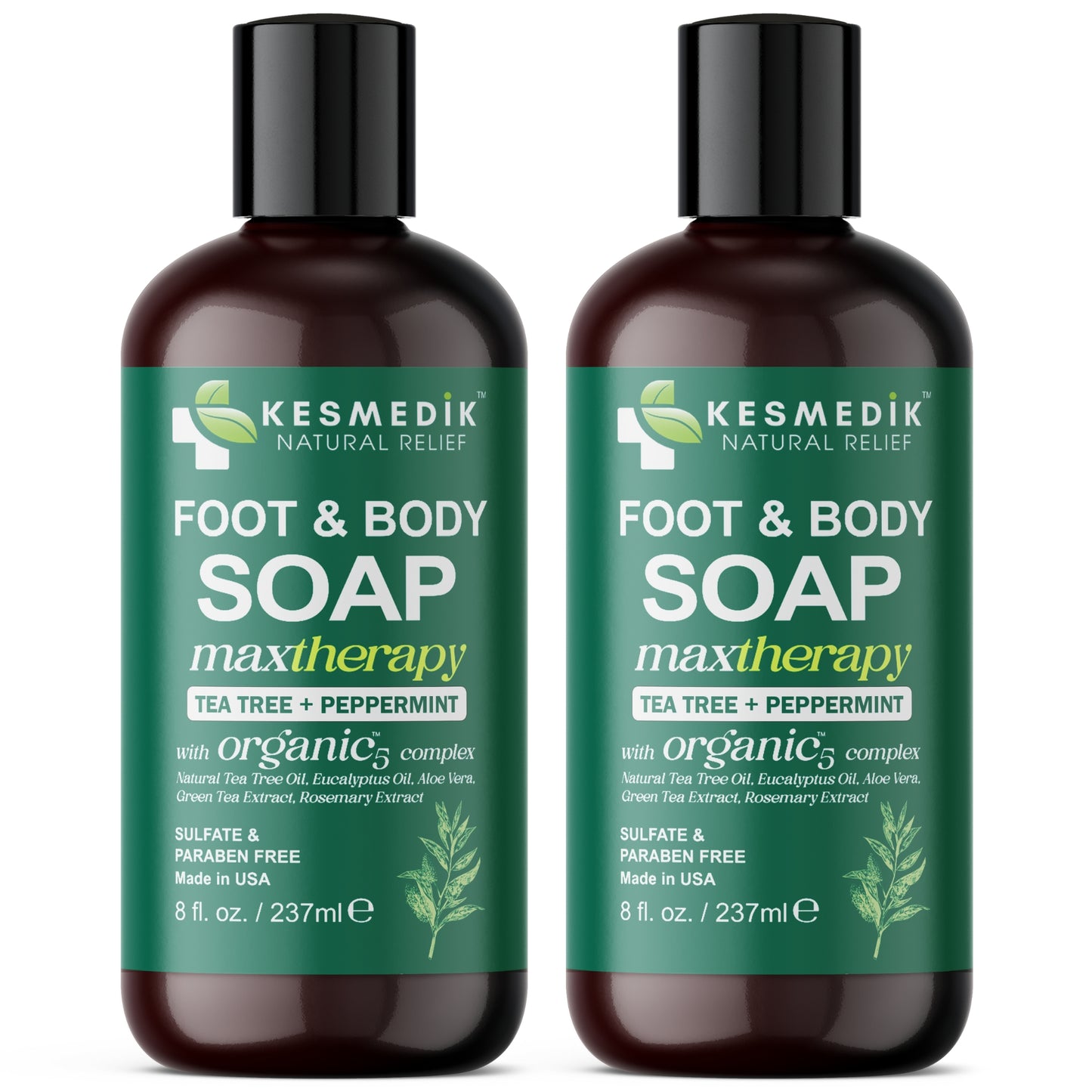 Tea Tree Oil Foot & Body Soap – Deep Cleansing, Anti‑Odor & Itch Relief, 8 oz