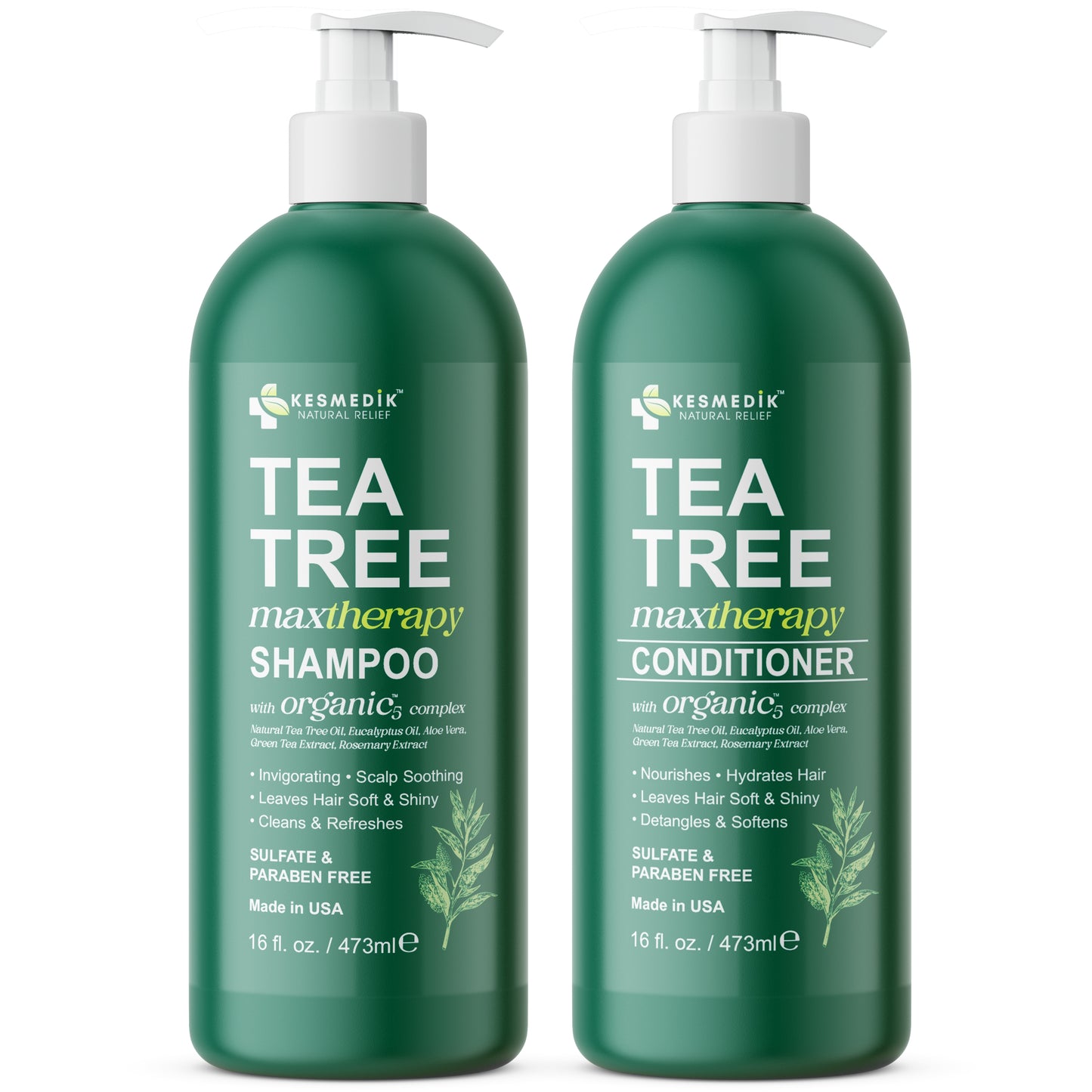 Tea Tree Shampoo and Conditioner Set