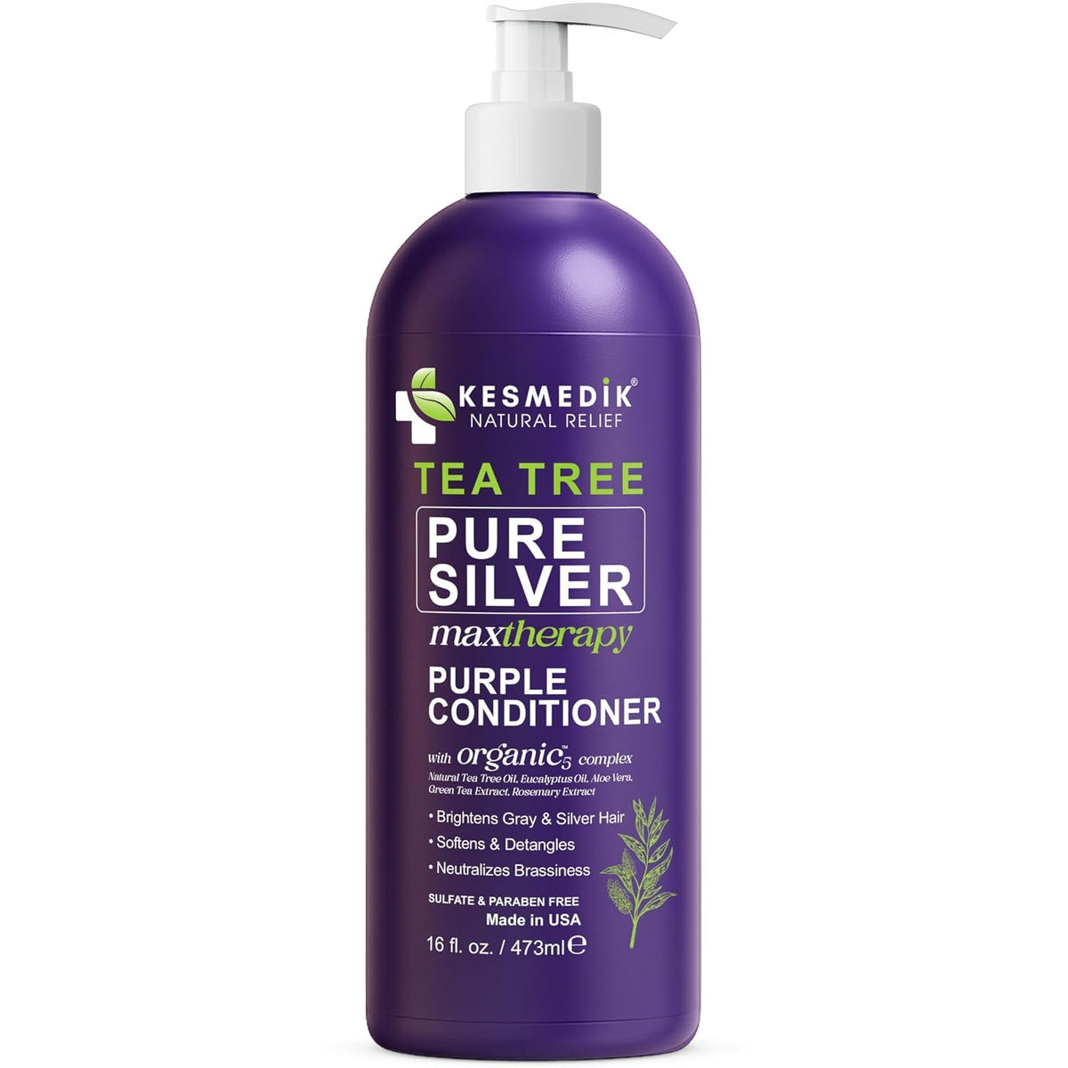 Tea Tree Purple Conditioner – Anti-Brass Toner for Blonde & Silver Hair, 16 oz – Amazon gallery 9