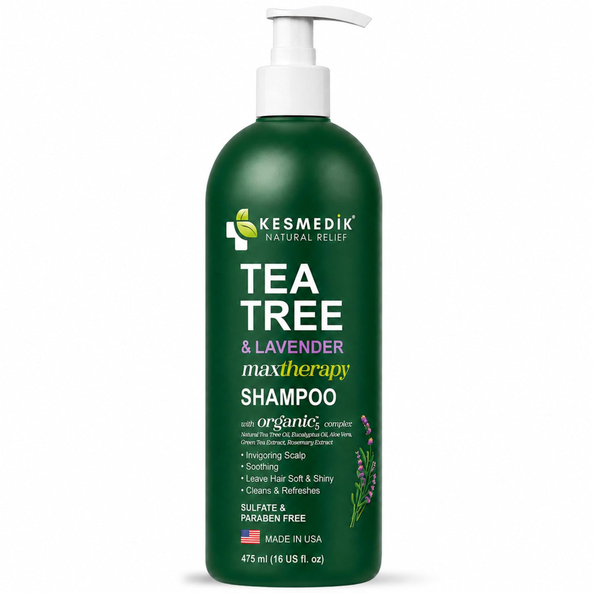 Tea Tree & Lavender Shampoo – Soothes Dry, Itchy Scalp, 16 fl oz – Amazon gallery 7