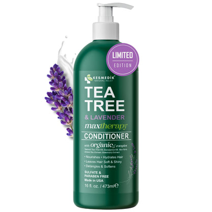 Tea Tree & Lavender Conditioner – Hydrates & Soothes Scalp, 16 fl oz – main product image