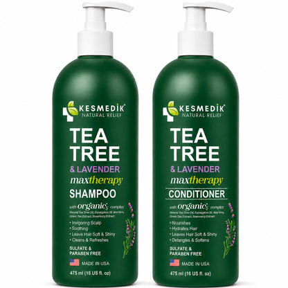 Tea Tree Lavender Shampoo & Conditioner Set – Scalp Soothing & Clarifying, 16 oz – Amazon gallery 7