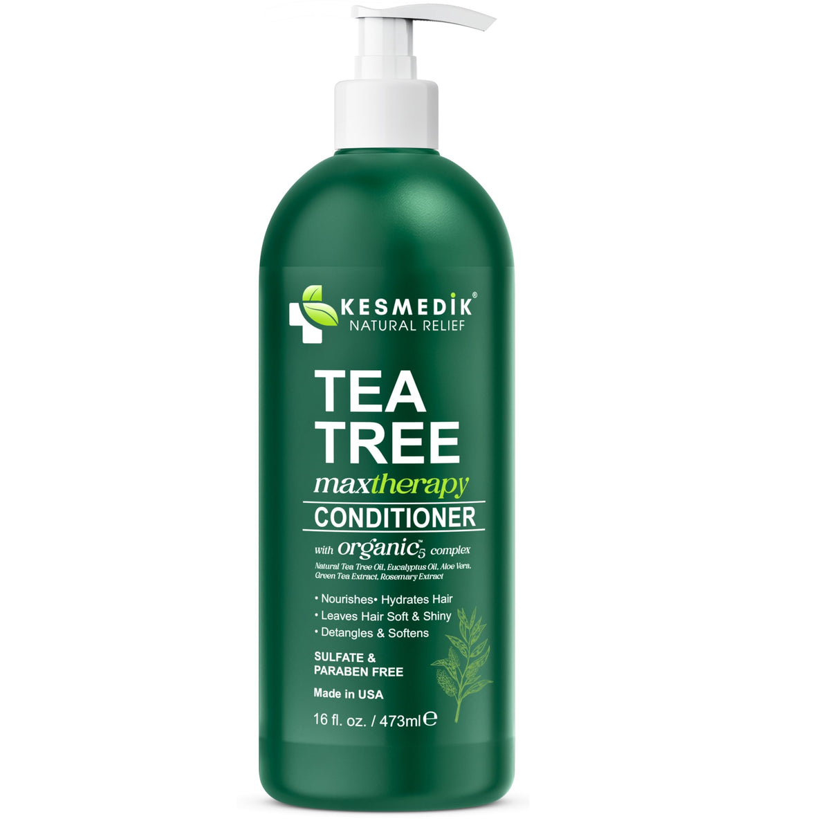 Tea Tree Conditioner MaxTherapy – Hydrating & Scalp-Soothing, 16 oz – main product image