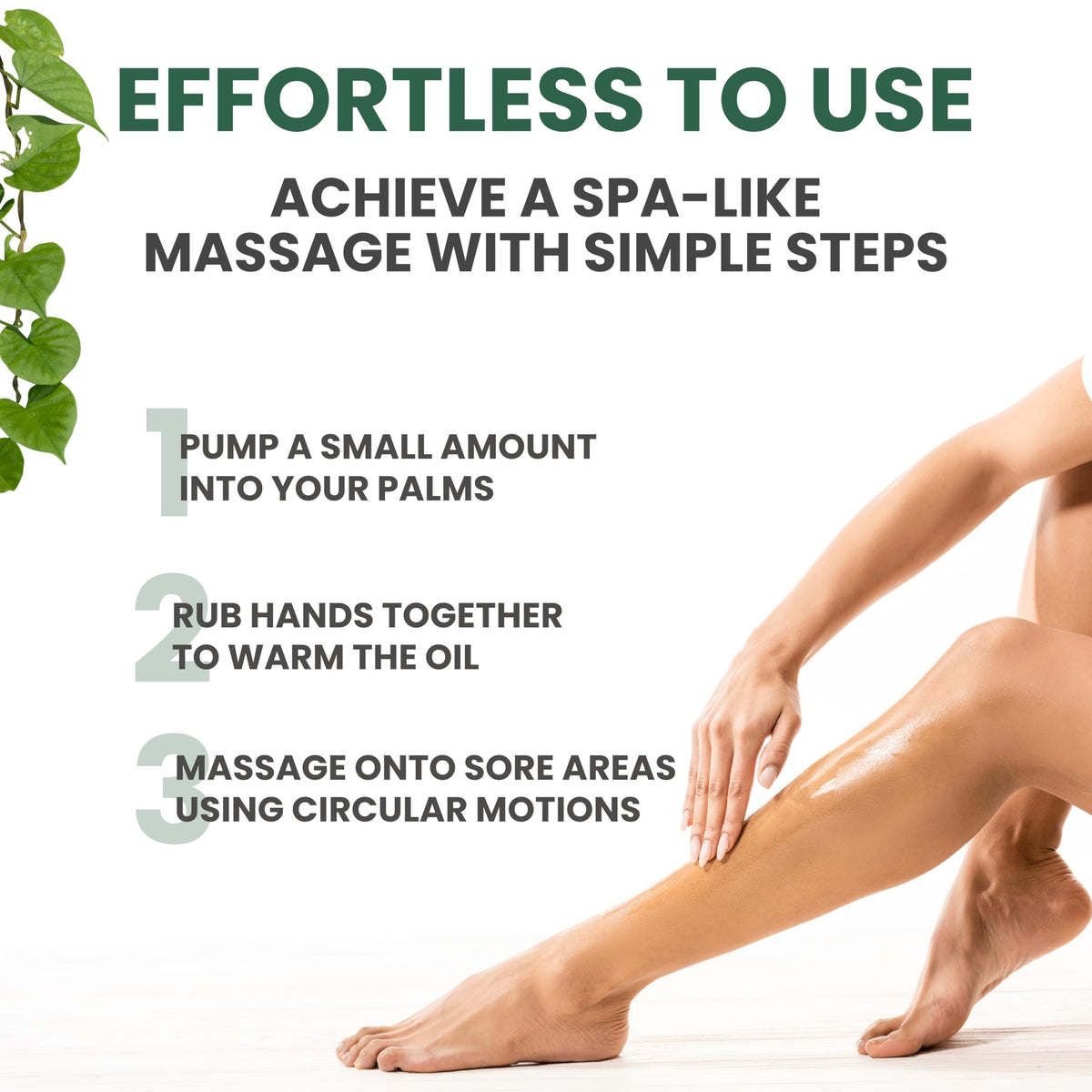 Sore Muscle Massage Oil with Arnica, Tea Tree & Eucalyptus Oil – 8 oz – Amazon gallery 6