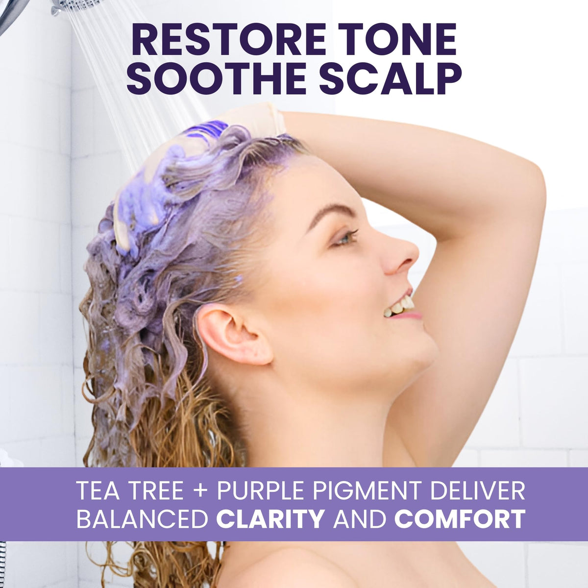 Tea Tree Purple Shampoo & Conditioner Set – Anti-Brass Toner for Color-Treated Hair, 16 oz – Amazon gallery 5