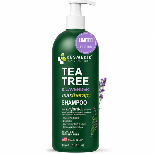 Tea Tree & Lavender Shampoo – Soothes Dry, Itchy Scalp, 16 fl oz – main product image