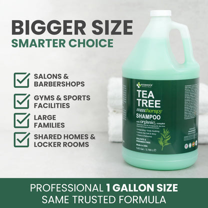 Tea Tree Shampoo Refill – 128 fl oz (1 Gallon) – product information 4