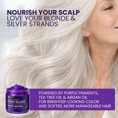 Tea Tree Purple Hair Mask – 8 fl oz – product information 7