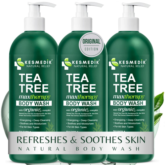 Tea Tree Body Wash MaxTherapy – 3-Pack, 16 fl oz Each – main product image