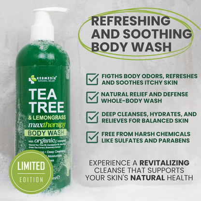 Tea Tree & Lemongrass Body Wash MaxTherapy – Limited Edition, 16 oz – Amazon gallery 2