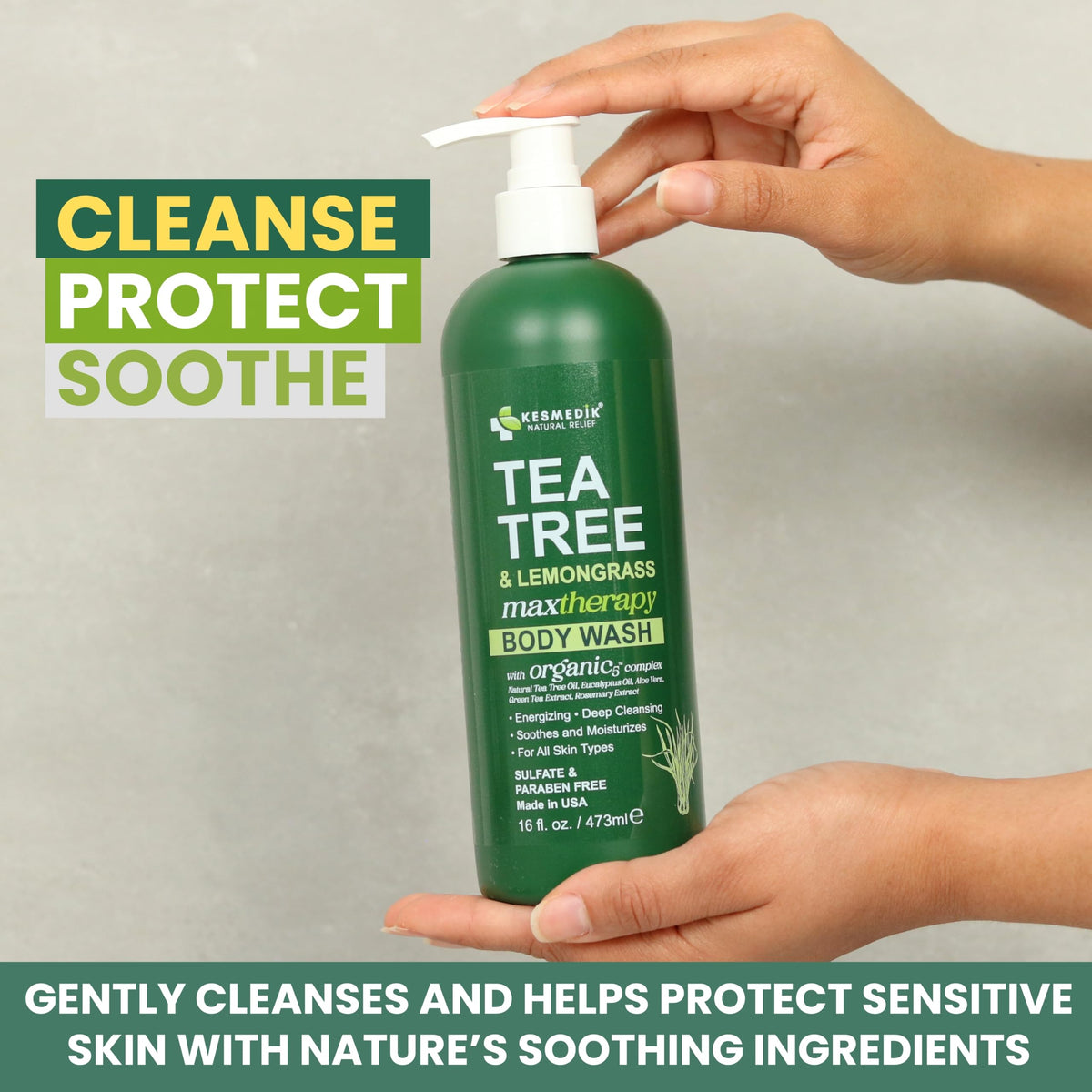 Tea Tree & Lemongrass Body Wash MaxTherapy – Limited Edition, 16 oz – Amazon gallery 5