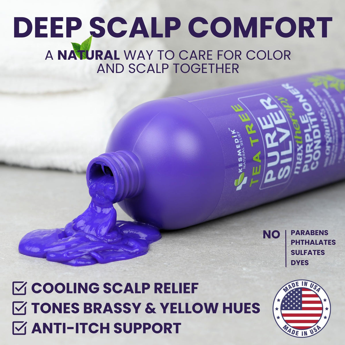 Tea Tree Purple Conditioner – Anti-Brass Toner for Blonde & Silver Hair, 16 oz – Amazon gallery 8