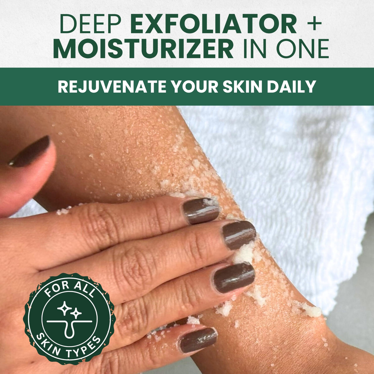Tea Tree & Lavender Himalayan Salt Body & Foot Scrub – Exfoliating & Hydrating, 8 oz – Amazon gallery 3