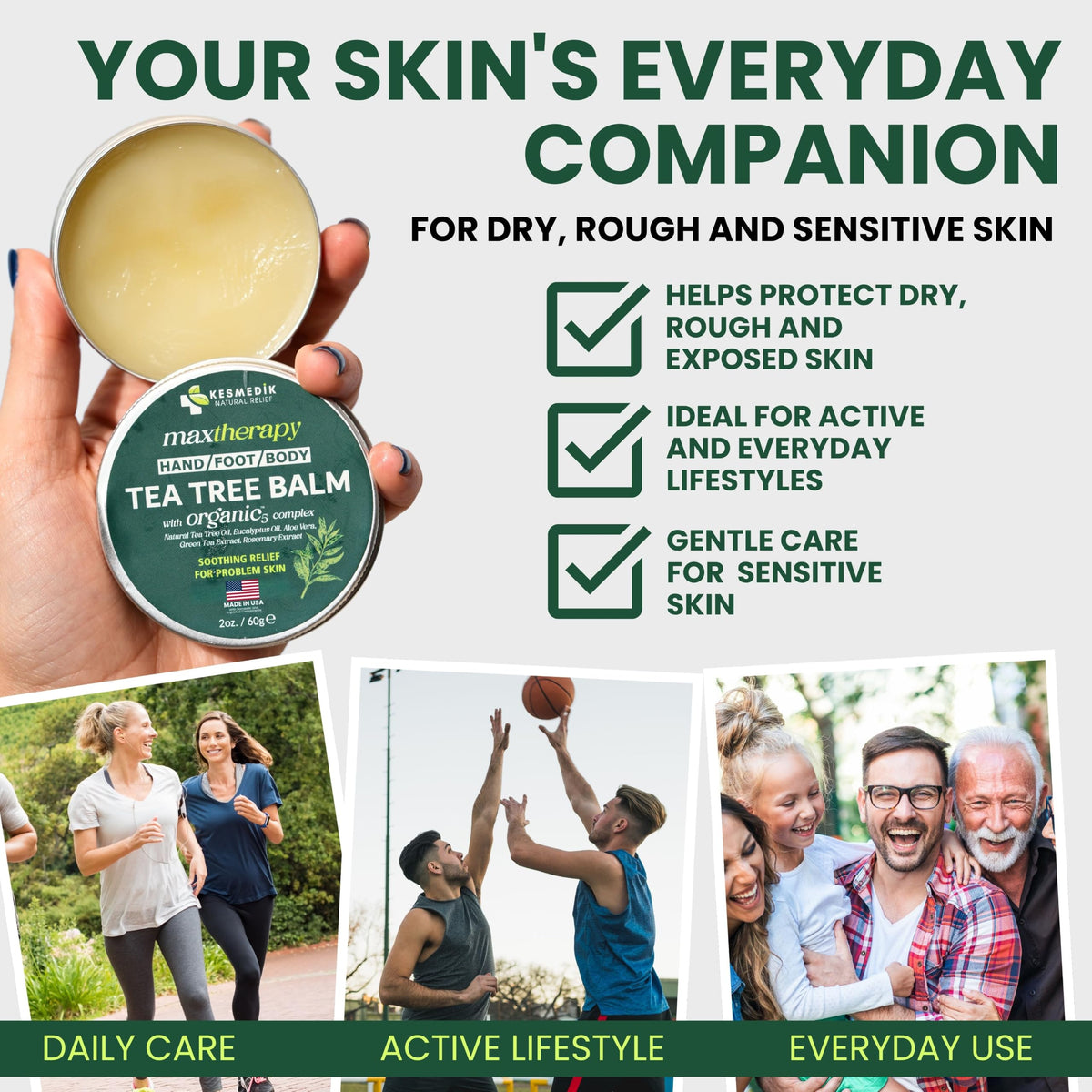 Tea Tree Oil Balm MaxTherapy, Soothing Ointment for Skin Relief, 2 oz – Amazon gallery 6