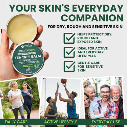 Tea Tree Oil Balm MaxTherapy, Soothing Ointment for Skin Relief, 2 oz – Amazon gallery 6
