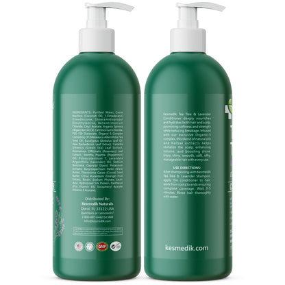Tea Tree & Lavender Conditioner – Hydrates & Soothes Scalp, 16 fl oz