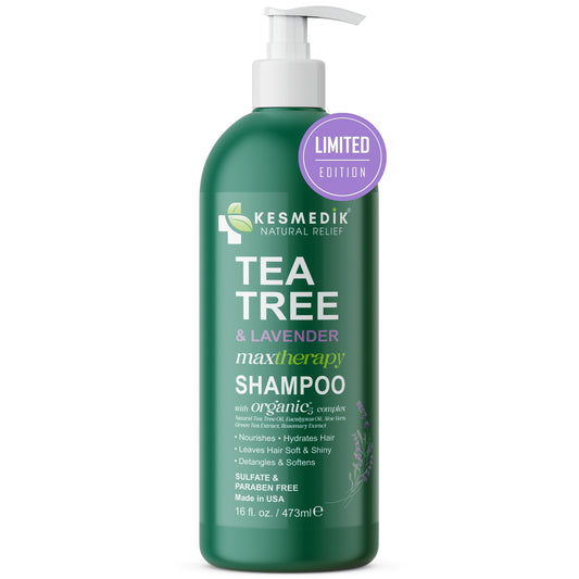 Tea Tree & Lavender Shampoo – Soothes Dry, Itchy Scalp, 16 fl oz