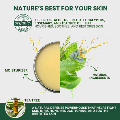 Tea Tree Oil Balm MaxTherapy, Soothing Ointment for Skin Relief, 2 oz