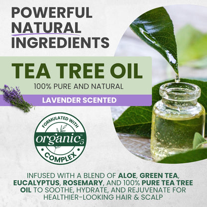 Tea Tree & Lavender Hair Mask & Scalp Treatment – Deep Conditioner for Dry, Damaged Hair, 8 oz