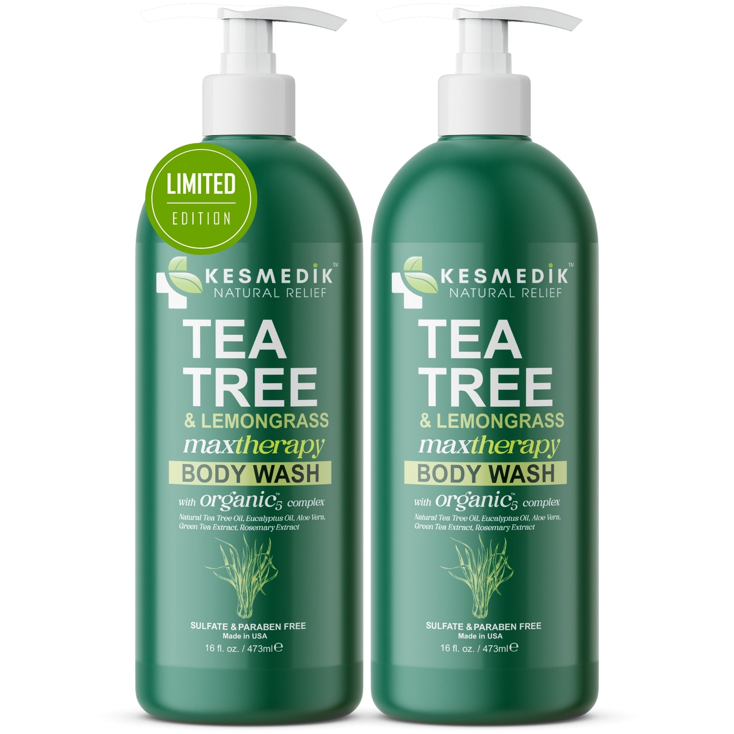 Tea Tree & Lemongrass Body Wash MaxTherapy – Limited Edition, 16 oz