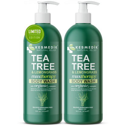 Tea Tree & Lemongrass Body Wash MaxTherapy – Limited Edition, 16 oz