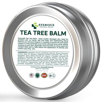 Tea Tree Oil Balm MaxTherapy, Soothing Ointment for Skin Relief, 2 oz