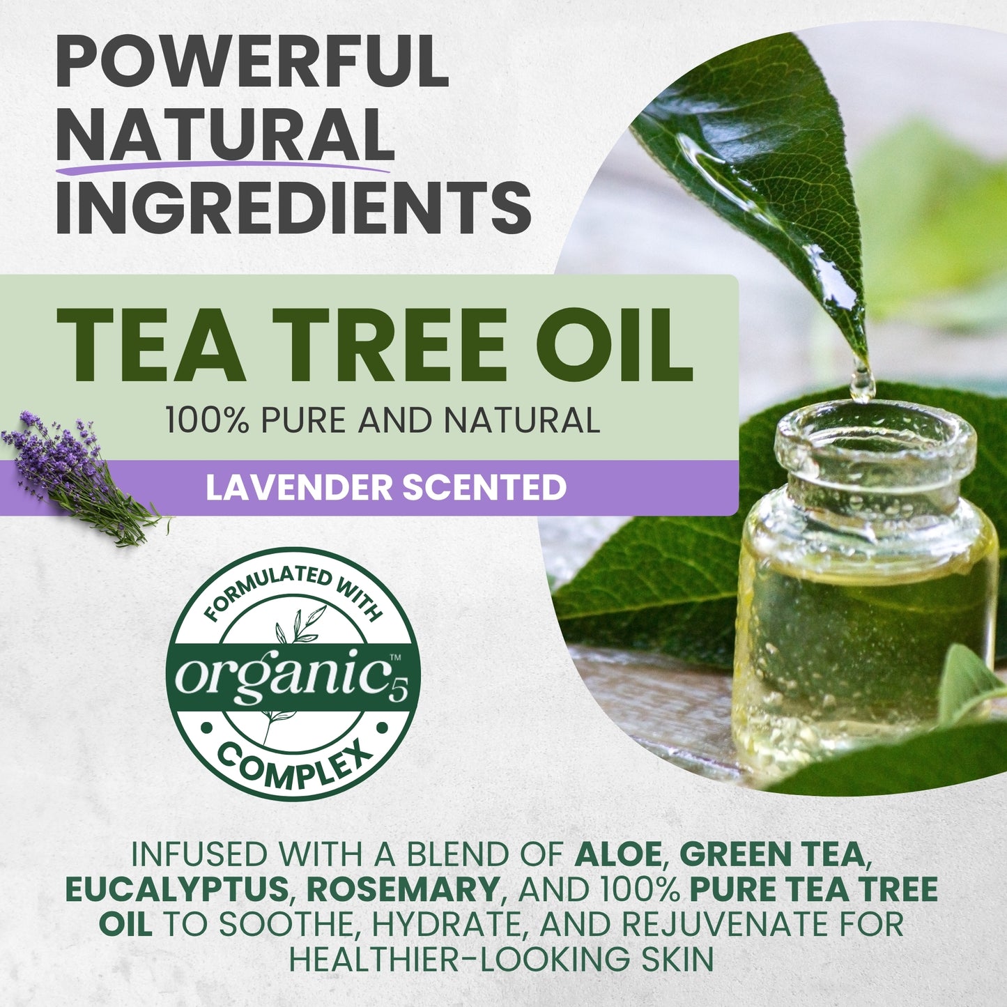 lavender tea tree oil uses Tea Tree & Lavender Oil Body Wash for Sensitive Skin, 16 oz – Kesmedik Natural Relief