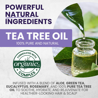 Tea Tree Purple Conditioner – Anti-Brass Toner for Blonde & Silver Hair, 16 oz