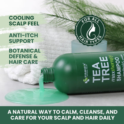 Tea Tree Shampoo MaxTherapy – Clarifying & Itchy Scalp Relief, 16 oz