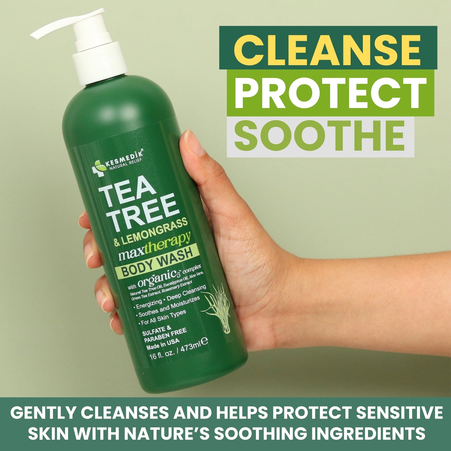 Tea Tree & Lemongrass Body Wash MaxTherapy – Limited Edition, 16 oz