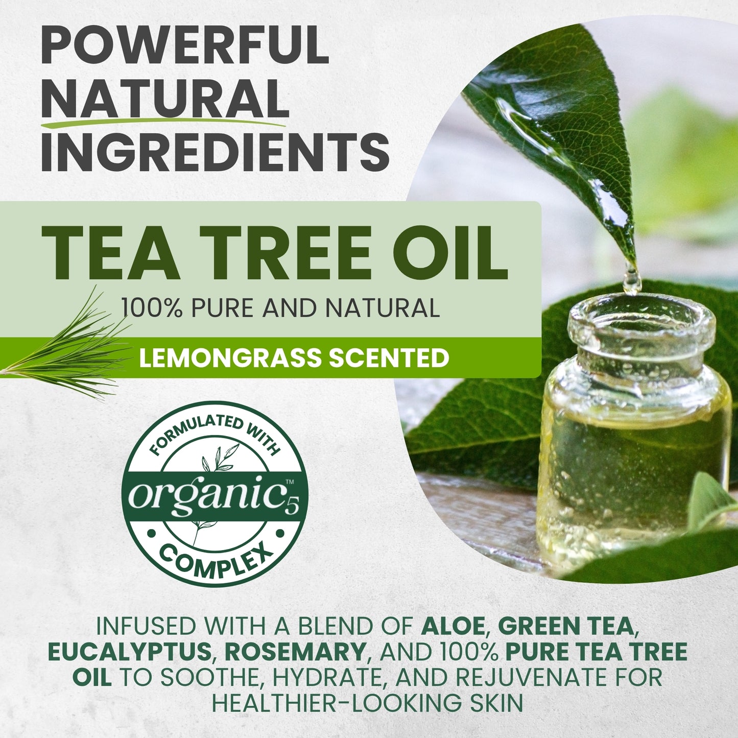 Tea Tree & Lemongrass Body Wash MaxTherapy – Limited Edition, 16 oz