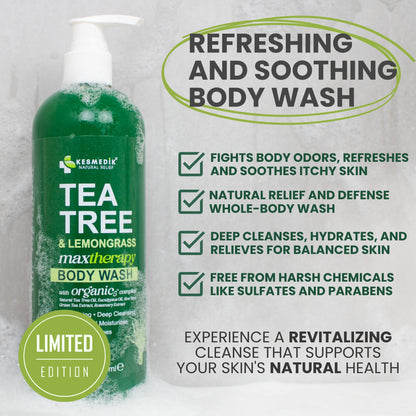 Tea Tree & Lemongrass Body Wash MaxTherapy – Limited Edition, 16 oz