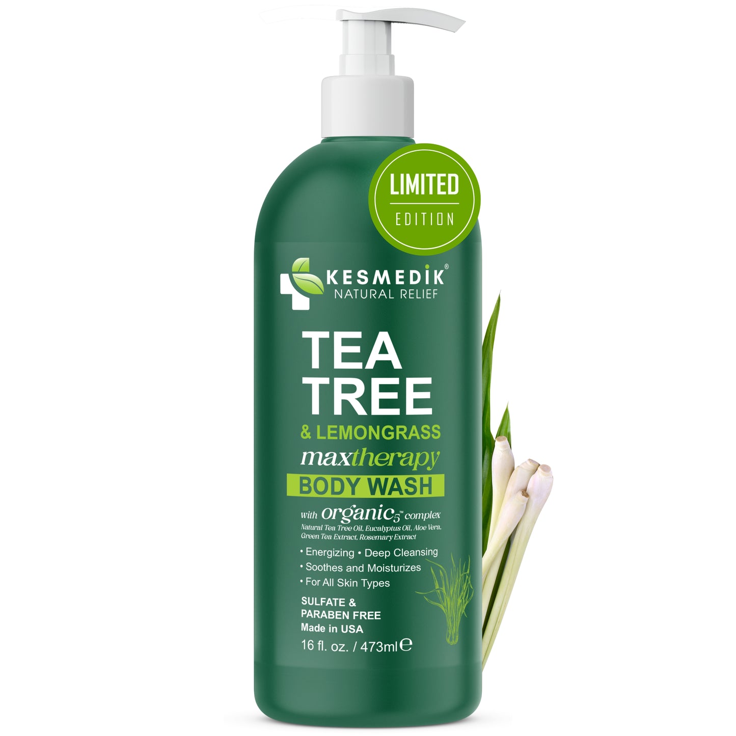 Tea Tree & Lemongrass Body Wash MaxTherapy – Limited Edition, 16 oz